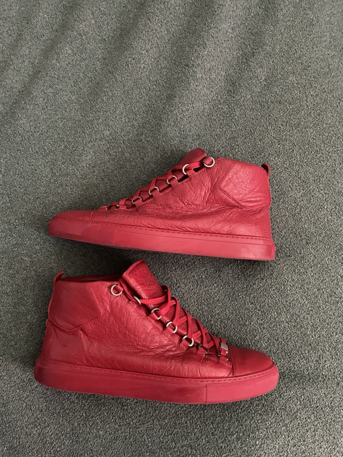 Balenciaga Arena High Top Sneakers – Red – Size EU/UK 44 US 10.5 No box