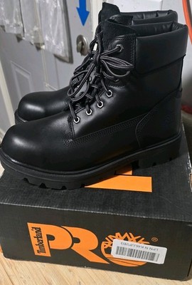 Timberland Pro Boots Mens Size 9.5 M Direct Attach Soft Toe Work Black Leather