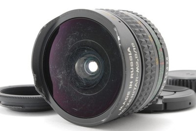 CLA'd [NEAR MINT w/NIkon F Adapter] KMZ MC Zenitar 16mm f/2.8 Lens M42 Fisheye