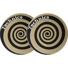 Technics - Spiral Slipmat Black / Gold