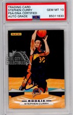 Stephen Curry 2009-10 Panini Autograph Rookie Card #357 PSA/DNA 10. rookie card picture