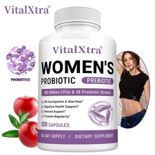 Probiotics For Women,W/ Prebiotics,Urinary Tract Health Bladder Support 120 Caps