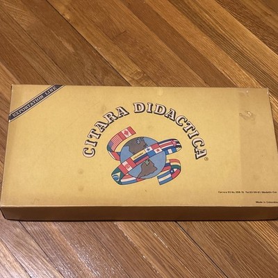 Vintage Citara Didactica Didactic Zither w/Box & 34 Sheets Of