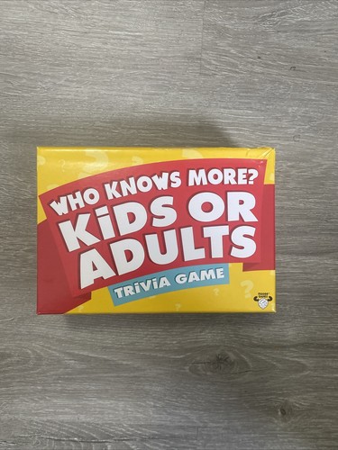 Who Knows More? Kids or Adults - The Ultimate Trivia Game for Kids,Teens, Adults - Picture 1 of 3