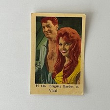 1961 Brigitte Bardot H Set #146 Collectible Dutch Gum Trading Card
