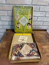 Vintage 1920s Parker Brothers Pegity Board Game Early - Box