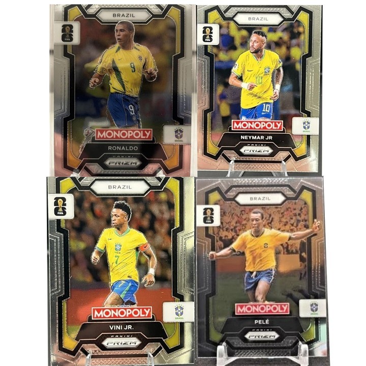 Neymar Jr. Ronaldo Vini jr Pele 2026 Panini Prizm World Cup Base Brazil set 4
