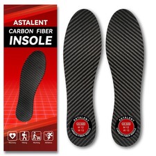 Carbon Fiber Insole 1 Pair, Rigid Thin Foot Plate Shoe Insert for Men Women, Sup