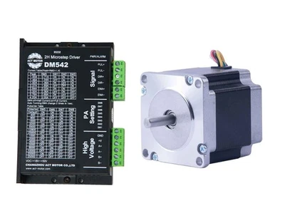 DE Free! 1Axis Nema23 Stepper Motor 56mm 2A 6-leads 23HM6620 0.9° &DM542 - Bild 1 von 4