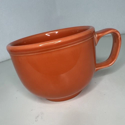 Homer Laughlin Fiestaware 18 oz Jumbo Mug Persimmon Orange Soup Cup