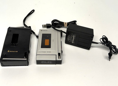 VINTAGE Sanyo NBP-07 Electronica Memo Tape Recorder Powers On- UNTESTED