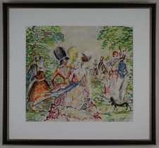 The Guests arrive. Original illustration by the listed artist Harold Hope Read