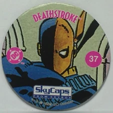 Vintage Pog / Milk Cap * Skycaps * DC Comics * #37 Blank Back * Bin67