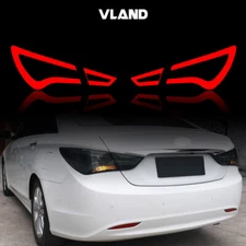Tail Lights For Hyundai Sonata 2011-2014 Smoked Lens LED Rear Lights Lamp LH+RH