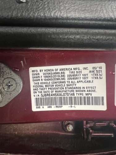 Used Air Cleaner Assembly fits: 2010 Honda Cr-v assembly Grade A - Picture 5 of 9