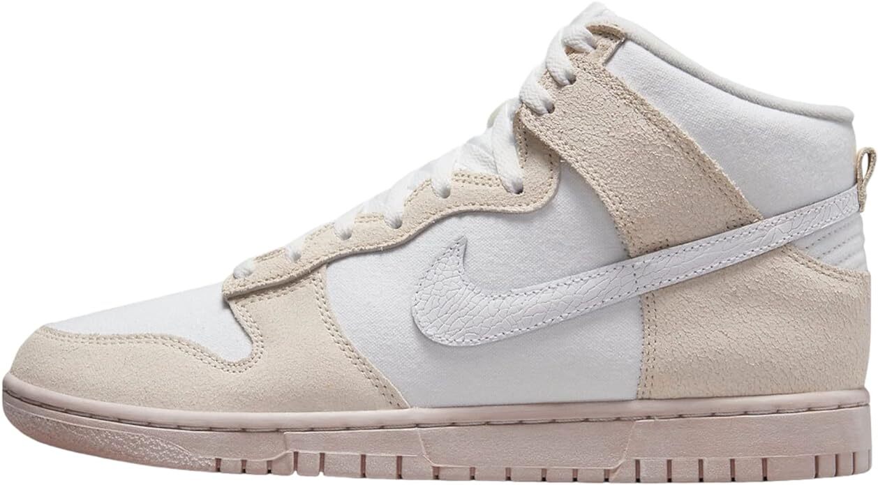 Mens Nike Dunk HI Retro PRM Summit White/White-Phantom (DV0822 100) - 8