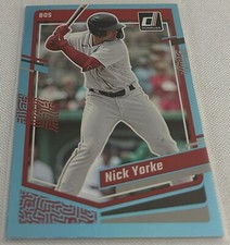 2023 Donruss Baseball Nick Yorke Boston Red Sox Holo Carolina Blue #124