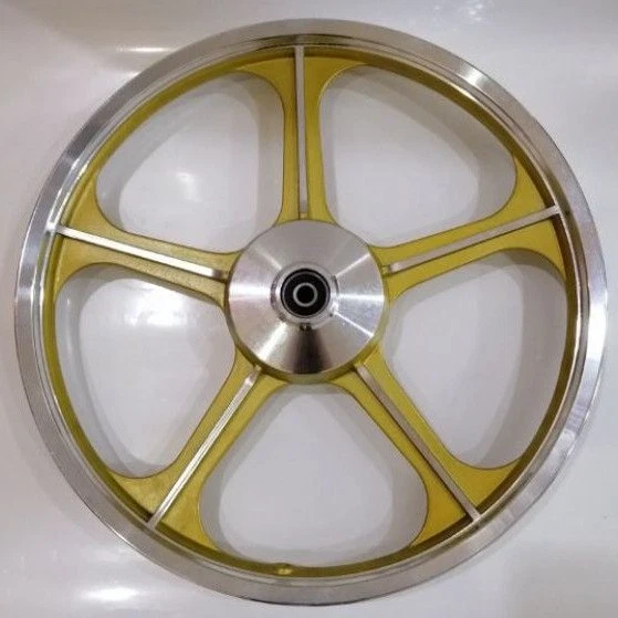 Sport Rims Honda C70 Passport 1 Pair Gold With Bearing Bush 5 SPOKES 17 in - Image 3 of 4