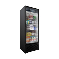 Omcan USA 41161 29" 1-Section Merchandiser Refrigerator w/ Glass Door, in Bla...