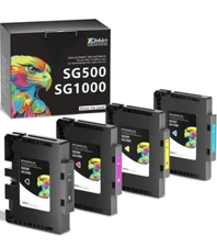 SG500 SG1000 Sublimation Ink Cartridge Printer Upgrade Sawgrass Virtuoso 4 Pack
