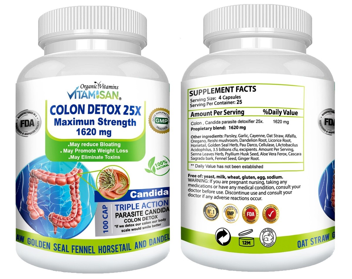 Detox Parasiti E Candida - Integratore Naturale 60 Capsule, Pulisci Colon E Supporta La Salute Intestinale - Foto 3