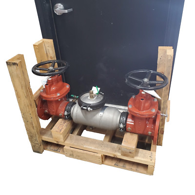 ZURN Double Check Backflow Preventer: 4-350AST, 4in 250PSI  - Bent top Valve