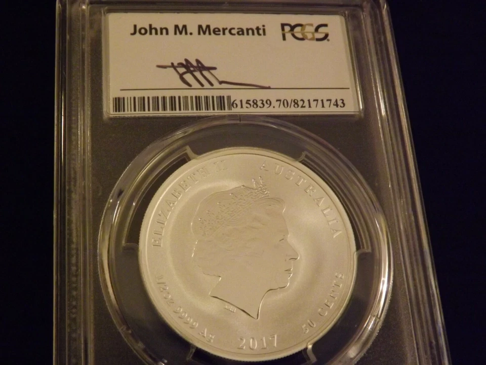 2017-P 50C Year Of The Rooster First Strike PCGS MS 70 - Image 2 of 2