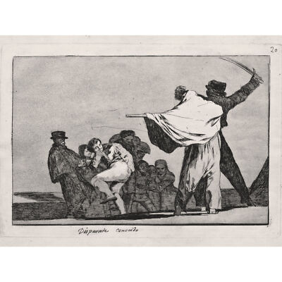 Goya und Lucientes Francisco De Well Know Folly Ungerahmter extragroßer Druck