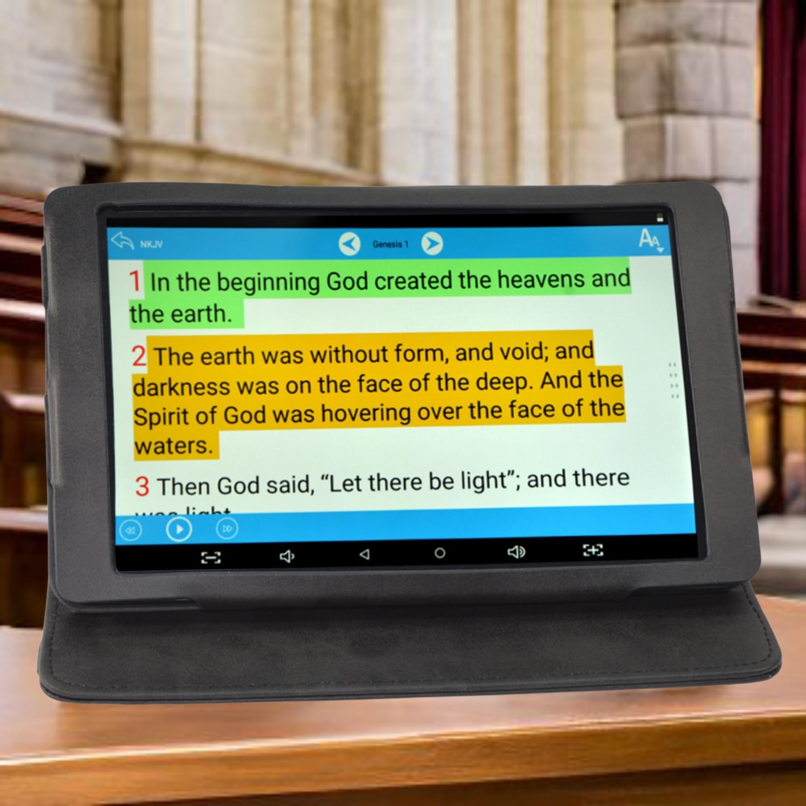 My e-Bible with NIV/NKJV, NO Wi-Fi Needed, Audio Included, e-Reader, Highligh...-image