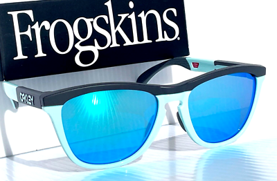 Oakley FROGSKINS RANGE Matte Carbon Blue POLARIZED Galaxy Blue