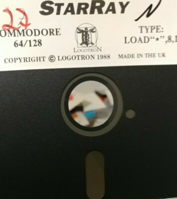 StarRay (Logotron 1988) Commodore 64 (Diskette) works classic 8-bit