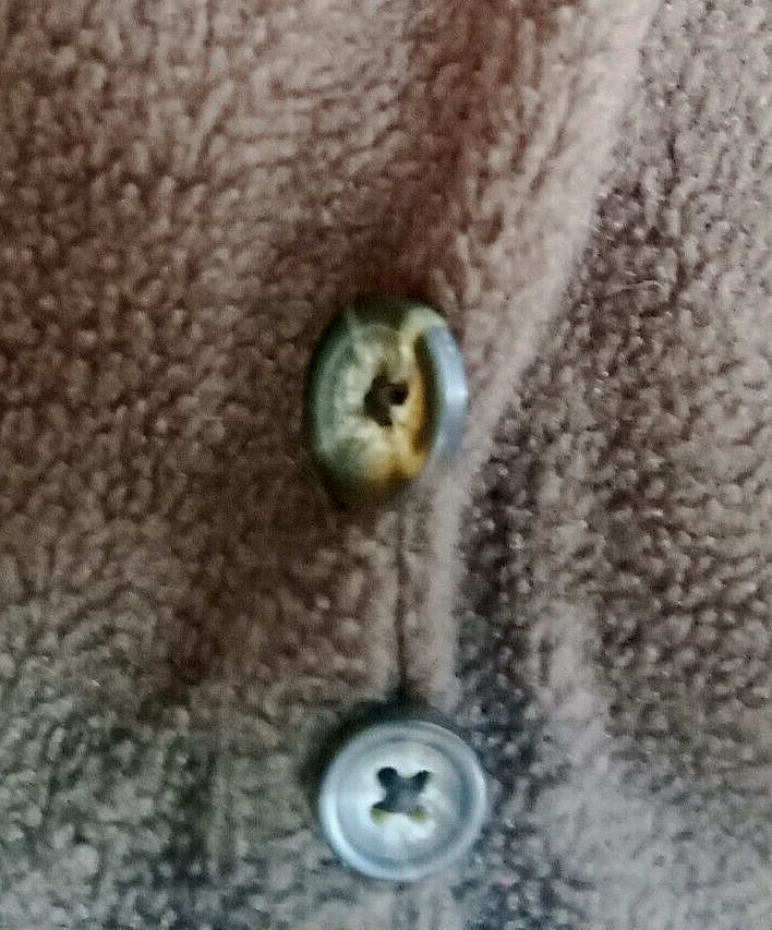 Chaqueta para hombre St Johns Bay talla XL azul forrada de lana con botones de lona Foto 4 de 4