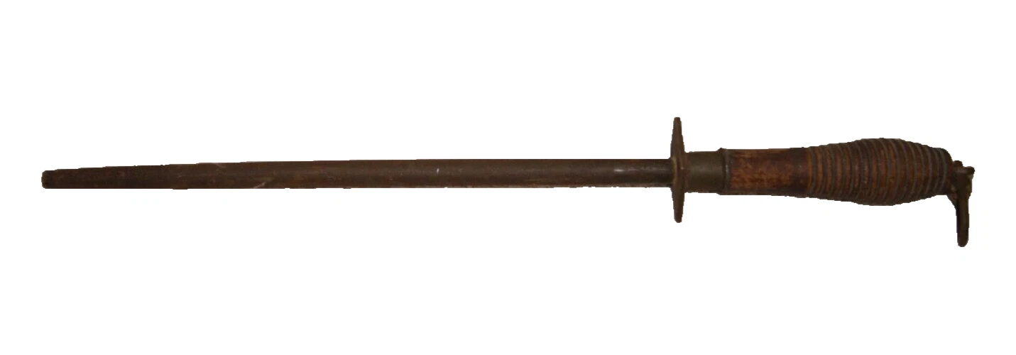 HSB & Co. Our Very Best Large 12" Honing Sharpening Steel Rod Vintage (ToteW)