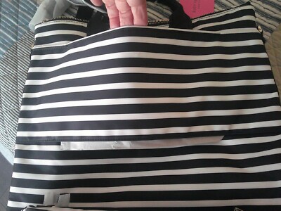 Kate Spade Sam the little Nylon Convertible Backpack ~NWT~ Black & White striped Kate Spade Sam the little Nylon Convertible Backpack ~NWT  main image 2