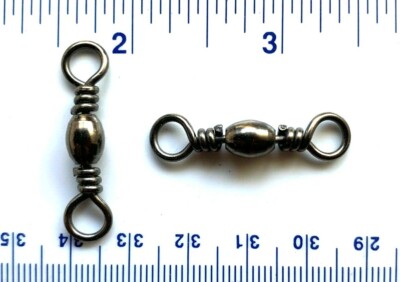 100 GT Top Quality Black Barrel Fishing Swivels Size 2/0 (121# Test)