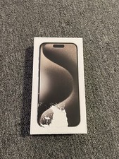 Apple iPhone 15 Pro Natural Titanium 256GB - BOX ONLY - Removed Sticker Damage