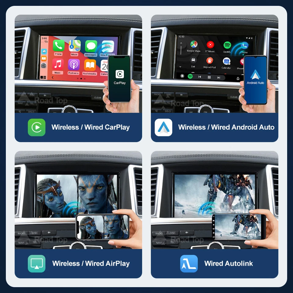 For Mercedes Benz ML350 GL450 W166 X166 Wireless CarPlay Android Auto Interface - Image 3 of 4