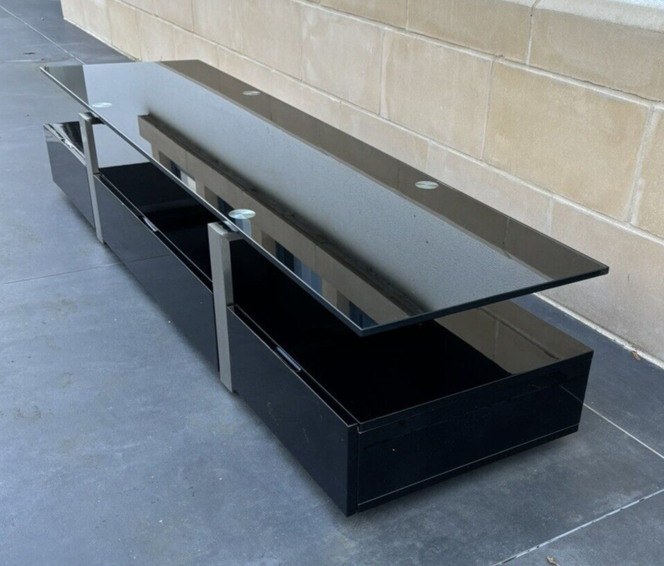 Modern TV Media / Entertainment Unit with Storage eBay