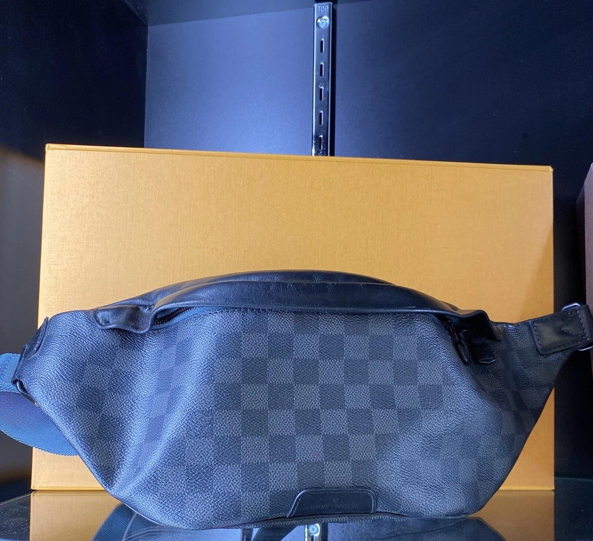 Shop Louis Vuitton DAMIER GRAPHITE Men's Belt Bags