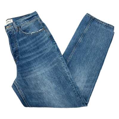 Denim Forum Blue Medium Wash Joni 90 s Hi-Rise Loose Jeans | Size 28
