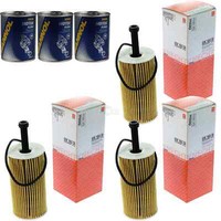 3X Original Mahle / Knecht ÖLfilter OX 193D + 3X SCT Motor Flush MotorspüLung