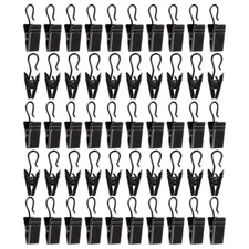 50Pcs Stainless Steel Curtain Clips with Hook for Curtain Photos Home Decor USA