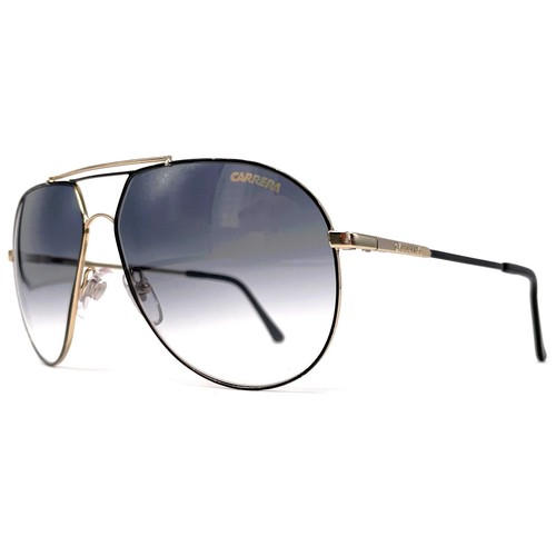 Vintage CARRERA 5421 "BLACK/GOLD" sunglasses - RARE MODEL - Italy 80's - Large - Bild 5 von 11