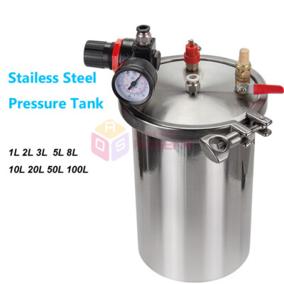 #ad Glue Dispensing Stainless Steel Pressure Barrel Dispenser Pressure Tank $221.53