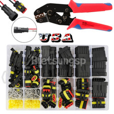 708Pcs 1-6 Pin Car Automotive Wire Connectors Plug Kit Waterproof Electrical Set