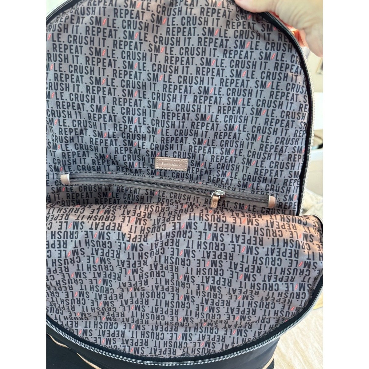 Stella and Dot black backpack Crush It - great condition Stella and Dot black backpack Crush It - great condition | eBay main image 2