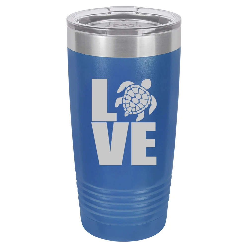 Tumbler 20oz 30oz Travel Mug Cup Insulated Stainless Steel LOVE Sea Turtle Tumbler 20oz 30oz Travel Mug Cup Insulated Stainless Steel LOVE Sea Turtle