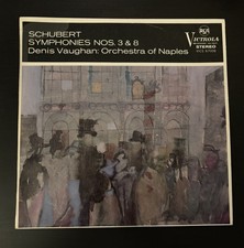 Schubert Symphonies Nos. 3 8 - Denis Vaughan Stereo LP VICS 6700B VGC