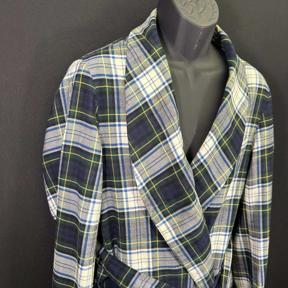 Bata de Importación Brooks Brothers Años 50-60 De Colección Para Hombres M Cuadros Inglaterra Lana Clan Cambel Foto 3 de 4