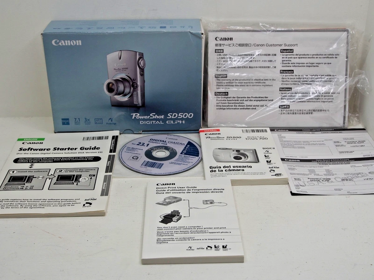Canon PowerShot SD500 Digital Cameras for sale | eBay